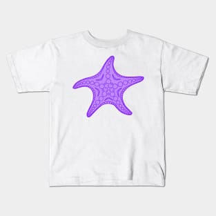 Starfish (purple) Kids T-Shirt